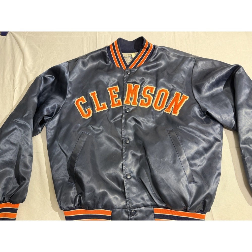 Vintage Clemson University Swingster‎ Men's Large Jacket Button Up
